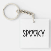 Heart Typography spooky キーホルダー (正面)