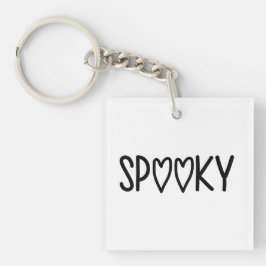 Heart Typography spooky キーホルダー