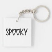 Heart Typography spooky キーホルダー (裏面)