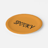 Heart Typography spooky ペーパープレート (アングル)