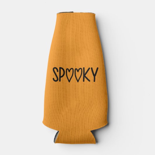 Heart Typography spooky ボトルクーラー (正面)