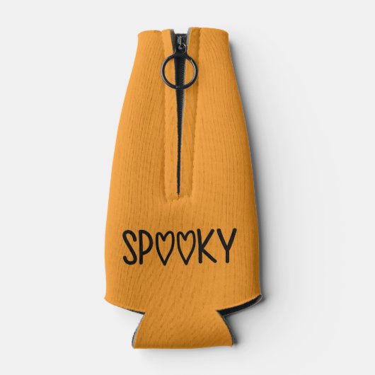Heart Typography spooky ボトルクーラー (裏面)