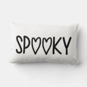 Heart Typography spooky ランバークッション (裏面)
