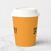 Heart Typography spooky 紙コップ (左)