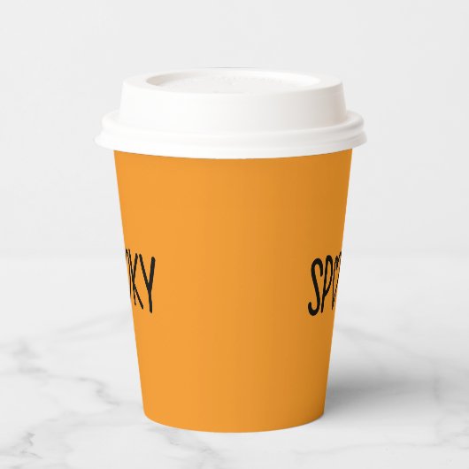 Heart Typography spooky 紙コップ (左)