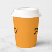 Heart Typography spooky 紙コップ (右)