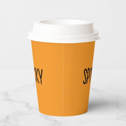 Heart Typography spooky 紙コップ (右)