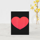 Heart Valentines Day Shirt - Graphic Novelty Love  カード (黄色い花)