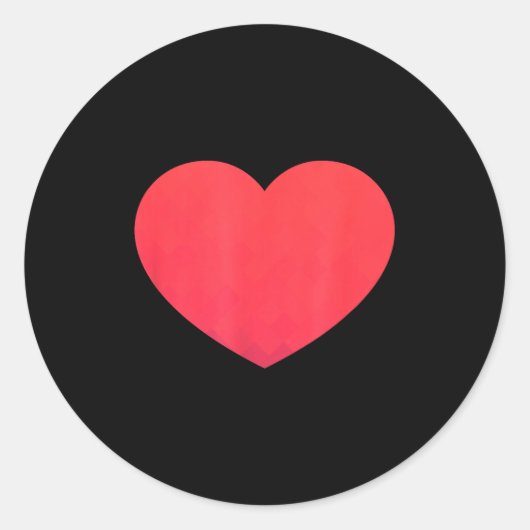 Heart Valentines Day Shirt - Graphic Novelty Love  ラウンドシール (正面)