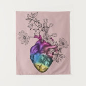 Heart Vase タペストリー (正面)