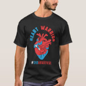 Heart Warrior CHD Awareness Congenital Heart Defec Tシャツ (正面)