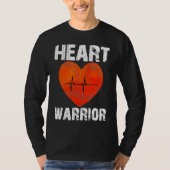 Heart Warrior CHD Awareness Present Congenital Hea Tシャツ (正面)