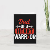 Heart Warrior Dad Chd Congenital Heart Defect Awar カード (正面)