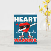 Heart Warrior Heart Disease Awareness Month Red He カード (黄色い花)