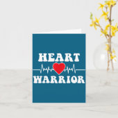 Heart Warrior Heart Disease Awareness Month Red He カード (黄色い花)