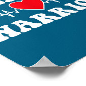 Heart Warrior Heart Disease Awareness Month Red He ポスター (角)