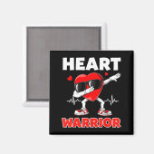 Heart Warrior Heart Disease Awareness Month Red He マグネット (正面/裏面)