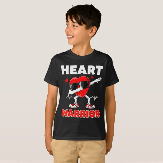 Heart Warrior Heart Disease Awareness Month Red He Tシャツ (正面フル)