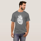 Heart Warrior Mama CHD Awareness Congenital Tシャツ (正面フル)