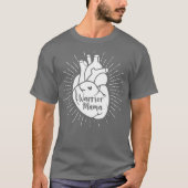 Heart Warrior Mama CHD Awareness Congenital Tシャツ (正面)