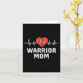 Heart Warrior Mom Chd Tee Congenital Heart Disease カード (黄色い花)