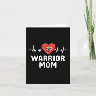 Heart Warrior Mom Chd Tee Congenital Heart Disease カード