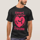 Heart Warrior Princess CHD Heart Disease Awareness Tシャツ (正面)