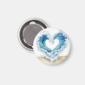 Heart Wave Stickers | Ocean Love Sticker Sheet  マグネット (正面/裏面)