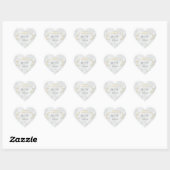 Heart Wedding Sticker Bismillah Gold Design ハートシール (シート)