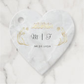 Heart Wedding Sticker Bismillah Gold Design フェイバータグ (正面)
