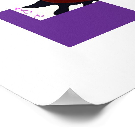 Heart with Black Flames Poster ポスター (角)