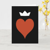 Heart with Crown カード (黄色い花)