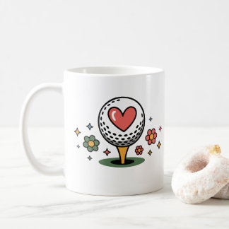 Heart With Floral Elements Mug — Health & Wellness コーヒーマグカップ