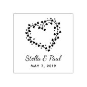 Heart with Hearts Design ラバースタンプ (インプリント)