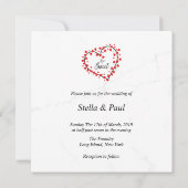 Heart with Hearts Love is Sweet Quote Design (裏面)