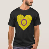Heart with Intersex Flag   Pride Month Tシャツ (正面)