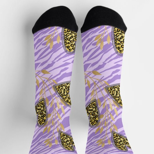 heart, with leopard  ソックス (上部)