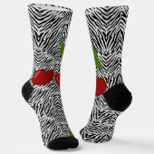 heart, with leopard  ソックス (傾斜あり)