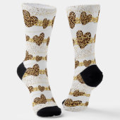 heart, with leopard  ソックス (傾斜あり)