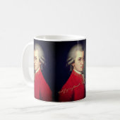 ♥ Heart Wolfgang Amadeus Mozart with signature ♥ コーヒーマグカップ (正面左)