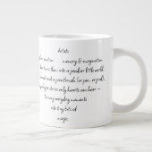 Heart Words Explaining and Artist Whimsical Art ジャンボコーヒーマグカップ (右)