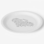 Heart Words Explaining and Artist Whimsical Art  ペーパープレート (アングル)