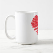 Heart XO コーヒーマグカップ (左)