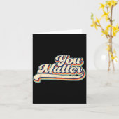 Heart You Suicide Prevention Awareness Retro Vinta カード (黄色い花)