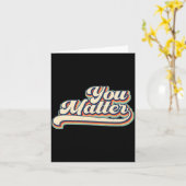 Heart You Suicide Prevention Awareness Retro Vinta カード (黄色い花)