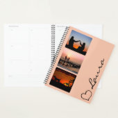 Heart Your Name Photo Script Custom Gift Planner プランナー手帳 (ディスプレー)