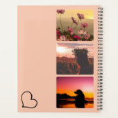 Heart Your Name Photo Script Custom Gift Planner プランナー手帳 (裏面)