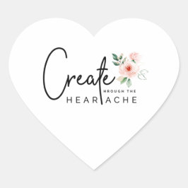 Heartacheのシールを通して作成する ハートシール