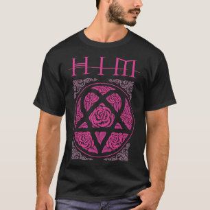 Heartagram Him Band Tee Heartagram Tee Pink Him Ba Tシャツ