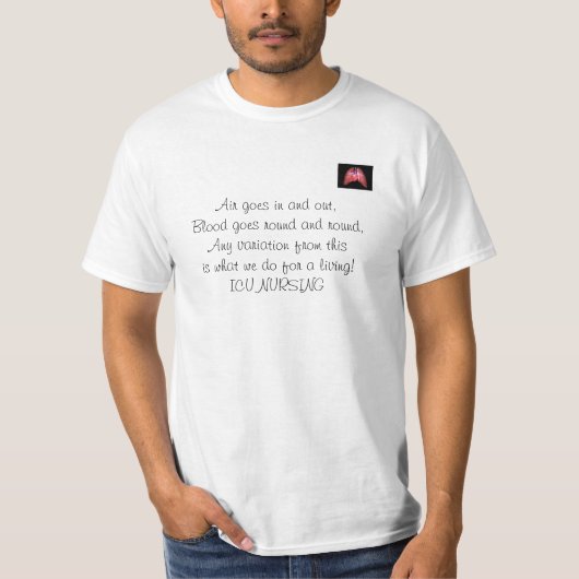 HeartAndLungsの空気は入り、血はr…行きます Tシャツ (正面)